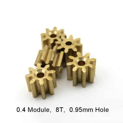 Ritzel Ersatz-Zahnrad Modul 0.4 aus Messing 8T Zähne 1.0mm Bohrung Zahnräder - Bild 1 von 4
