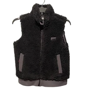 BASS OUTDOOR Route Hiking Faux-Sherpa Vest black Small - Picture 1 of 8
