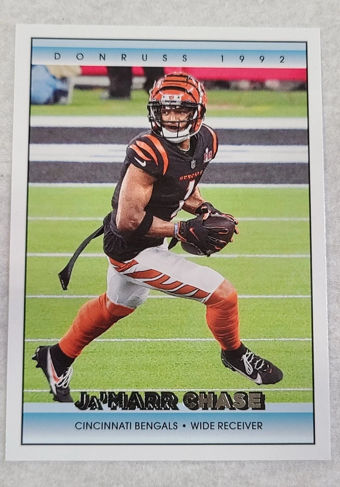 2022 Panini Donruss Football Ja'Marr Chase Retro 1992 #24 Cincinnati Bengals - Image 1 of 2