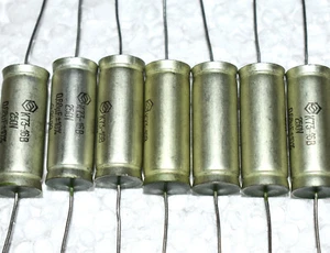 30 condensadores rusos URSS PETP K73-16. 0,68 uF 250 V. NOS - Imagen 1 de 3