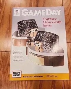 GAMEDAY NFC CHAMPIONSHIP PROGRAM GIANTS Vs Redskins 11 JAN 1987.  - Picture 1 of 1