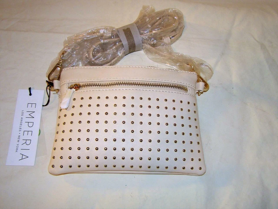 Bolso Bandolera de Cuero Emperia Doble Compartimento para Mujer Nuevo con Etiquetas Foto 1 de 1