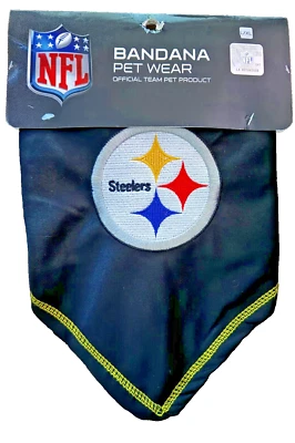 Pittsburgh Steelers NFL Embroidered Dog Tie Bandana Large/X-Large - Image 1 of 3