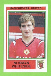 1985 Panini Football #165 Norman Whiteside Manchester United FC