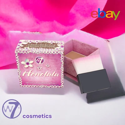 W7 Honolulu Matte Bronzing Powder with Brush  Cosmetics Make Up - Image 1 of 4