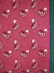 Alice in Wonderland Cheshire Custom Fabric Fat Quarter 18”x28” Cotton Woven - Picture 1 of 1