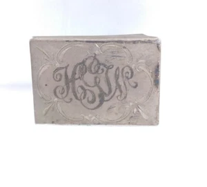 Simmons Sterling Silver Belt Buckle Engraved HGW Vintage Antique? FREE Shipping! - Picture 1 of 4