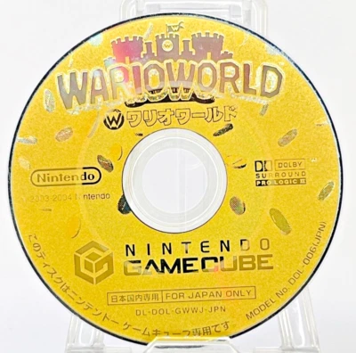 Wario World Nintendo Gamecube Mario Game 1986 Only Disk Japanese Vintage - Image 1 of 4