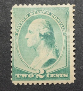 1887 US Stamp Scott #213 - 2 Cent - Washington - MLH/OG/F - Picture 1 of 2