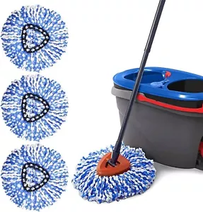 Set Trapeador de Piso Con Cubeta Para Limpieza 3 Trapos Deep Cleaning Microfiber - Picture 1 of 10