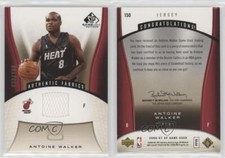 2006-07 SP Game Used Edition Authentic Fabrics Gold /100 Antoine Walker #150