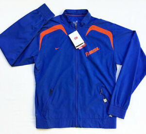 Nike FIT Storm Florida Gators Jacket Womens Medium Blue Orange UF Team Zip Up