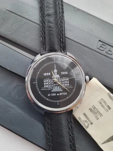 Vintage USSR Sowjetzeit Poljot Herrenuhr + Box + Dokument schwarzes Zifferblatt 1896-1996 - Bild 1 von 14