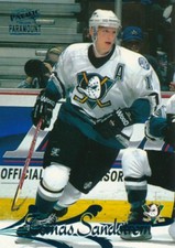 1997-98 Paramount EMERALD #6 TOMAS SANDSTROM - Anaheim Mighty Ducks