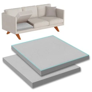 40D Couch Cushion Support 20"X 20"Couch Cushion Foam High-Density Couch Cushi... - Picture 1 of 7