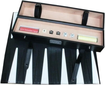 Personalised Roll Up Up Backgammon Set With Travel Case Free Engraving Gift - Image 1 of 4
