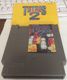 1985 NES TETRIS 2 INCLUDE INSTRUCTION BOOKLET AND CARTRIDGE
