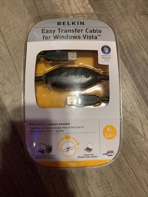 Belkin Easy Transfer Cable for Windows Vista with Laplink 8 ft (2.4m) long - Image 1 of 2