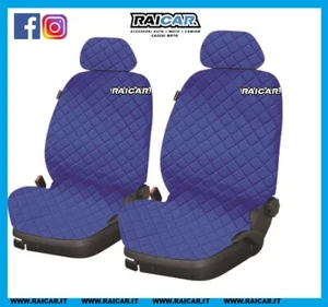 COPRISEDILI AUTO 2 POSTI COPPIA ANTERIORE FODERE TURCHESE FIAT PUNTO PANDA 03 - Imagen 1 de 1