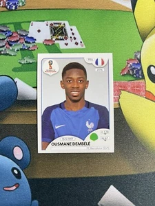 2018 Panini Russia FIFA World Cup Stickers Ousmane Dembele France Pink Back - Picture 1 of 3