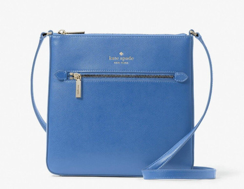 Nuova tracolla Kate Spade Sadie North South blu fresco