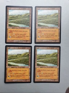 Irrigation Ditch x4 PLAYSET, MTG Invasion (2000)  Common Land, Actual CardS - Picture 1 of 2