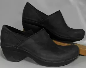 Patagonia schwarz Leder Nubuk Damen Performance Schuhe Clogs Slipper Größe US 6 - Bild 1 von 14