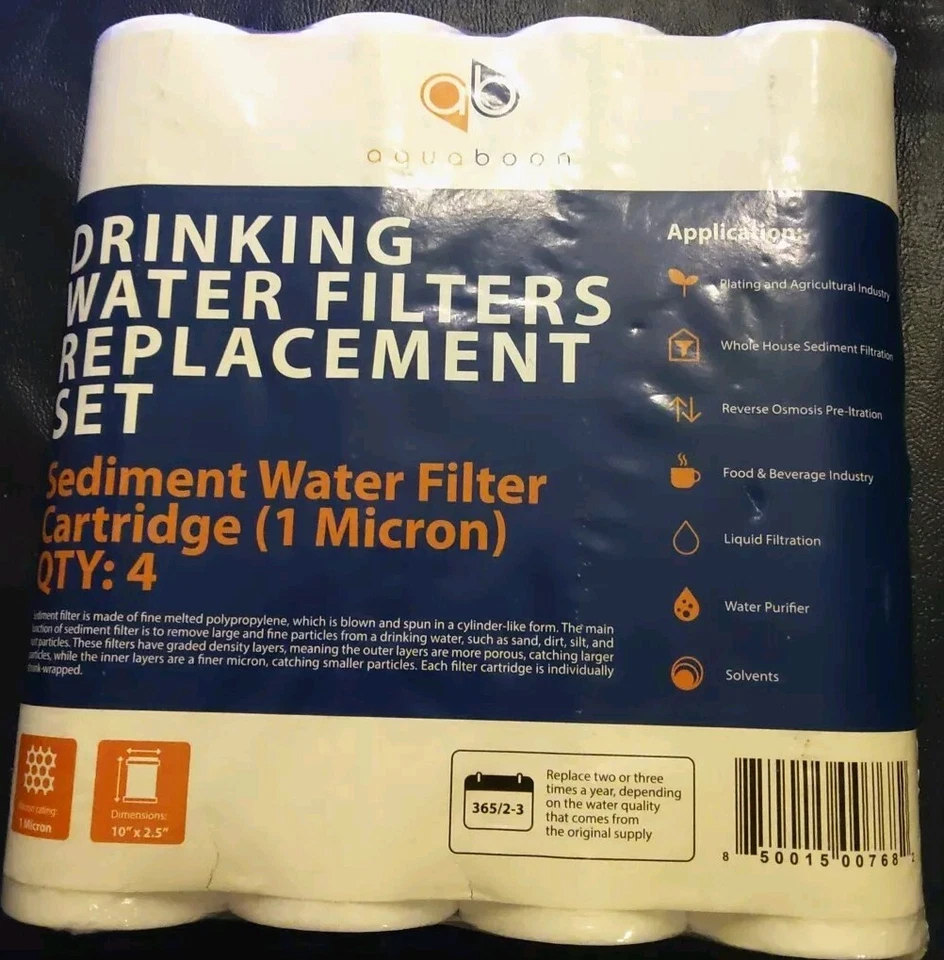 10” x 2.5” Whole House and Reverse Osmosis Sediment 1 Micron Water Filter Car... - Image 1 of 1