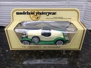 VINTAGE MATCHBOX MODELS OF YESTERYEAR Y-14  1931 STUTZ  In Original Box - Picture 1 of 6