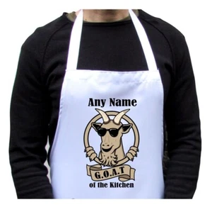 Küche Ziege G.O.A.T Greatest of all time Druck personalisierter Druck Erwachsene Schürze - Bild 1 von 5