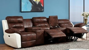 3-Sitzer Heimkino Sofa, elektrisch mit Cupholder, 5131eee-Cup-3-PU, sofort - Bild 1 von 12