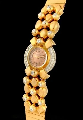 STUNNING ArT DeCO JAEGER-LeCOULTRE 18k GOLD Diamond LADIES Vintage DRESS WATCH!! - Image 1 of 4