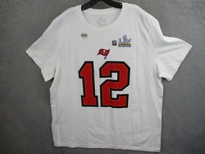 Tampa Bay Buccaneers Shirt Mens 2XL XXL White Tom Brady Nike Super Bowl Champion - Picture 1 of 11