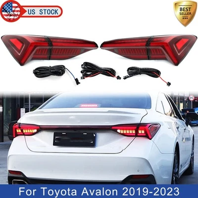 Conjunto de luces traseras LED rojas lámpara trasera para Toyota Avalon XLE TRD XSE 2019-2023 Foto 1 de 4