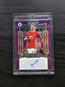 Zlatan Ibrahimovic Auto /49 Purple 2023 Panini Select EPL Autograph Manchester - Picture 1 of 5