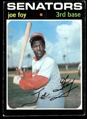 1971 Topps Joe Foy Washington Senators #706 - Image 1 of 2