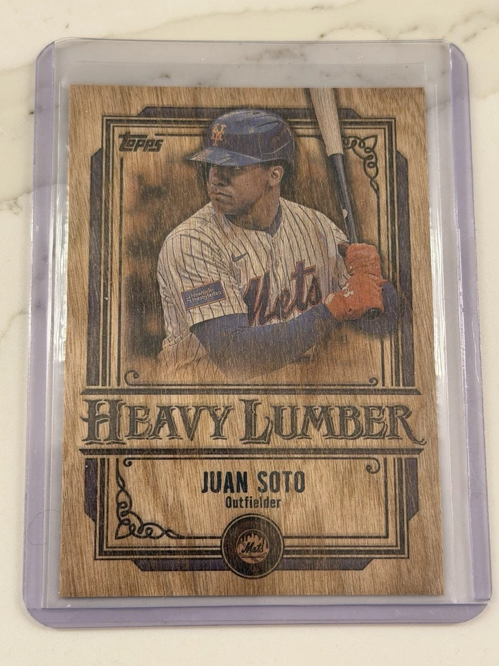 JUAN SOTO madera pesada SSP #HL-60 Mets de Nueva York - actualización Topps 2025 Foto 1 de 2