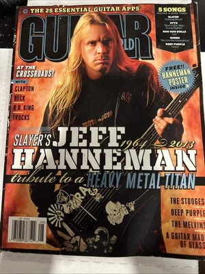 Guitar World Magazine Aug 2013 [Tribute To Jeff Hanneman Issue] [Slayer] Foto 1 de 3