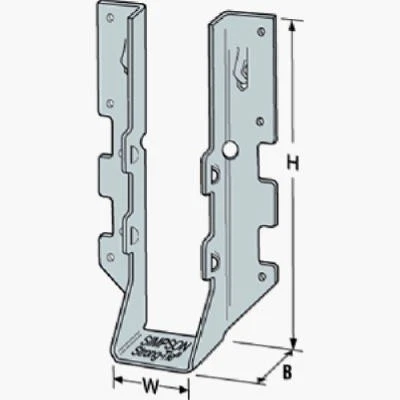SIMPSON STRONG TIE Face Mount Joist Hanger Z-Max, 2 x 6-In. -LUS26Z