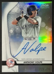 2020 Bowman Sterling Refractor Auto Anthony Volpe 26/150 BSPA-AV Yankees - Picture 1 of 7
