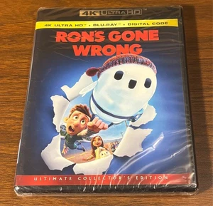 Ron's Gone Wrong 4K Ultra HD/Blu-Ray/Digital Ultimate Collector's Edition- NEW - Picture 1 of 2