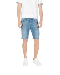 Jeckerson Denim Shorts Classic 5Pocket Men Blue - Picture 1 of 4