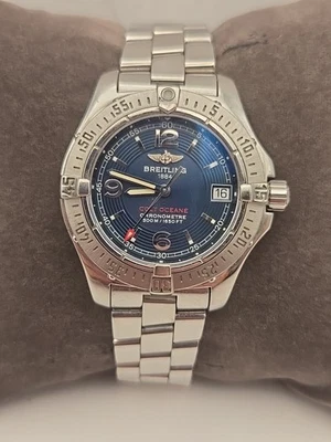 Breitling Colt Oceano Ref. Reloj para mujer A77380 esfera azul fecha 33 mm Foto 1 de 4