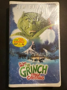 Dr. Seuss' How the Grinch Stole Christmas - Jim Carrey - 2000 VHS/Blockbuster - Imagen 1 de 7