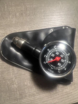 Porsche Original OEM VDO tire pressure gauge with pouch. - Image 1 of 4