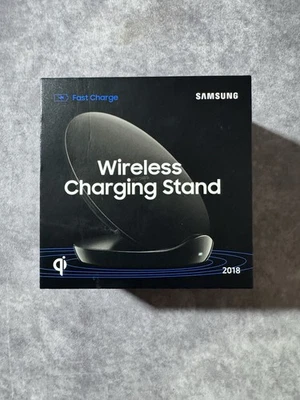 Samsung Qi Fast Charge Wireless Charger Stand Black 2018 ( new open box) - Image 1 of 3