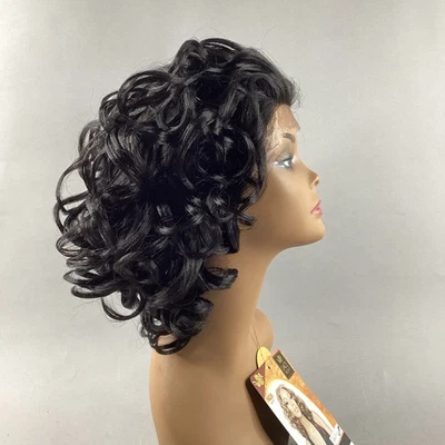 It’s a Wig Lace Laury Wavy #1B Off Black Lace Front Premium Synthetic Wig - Image 1 of 4