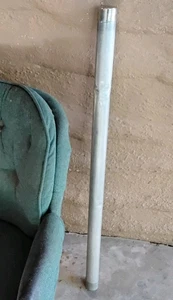 Early Heddon Aluminum Fly Rod Tube, Unique Locking Thread,  1  3/4" x 39" - Picture 1 of 16