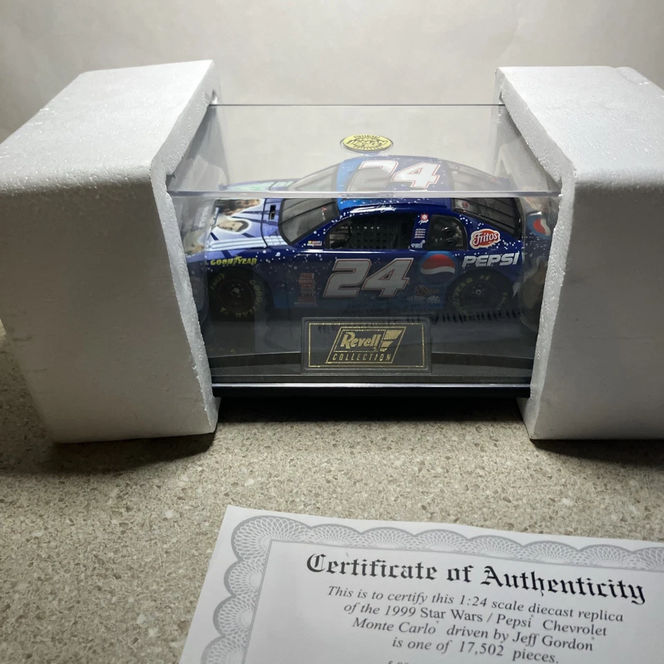 star wars episode 1 JEFF GORDON 24 NASCAR MODEL revell CAR DIECAST 1/24 - Image 1 of 4