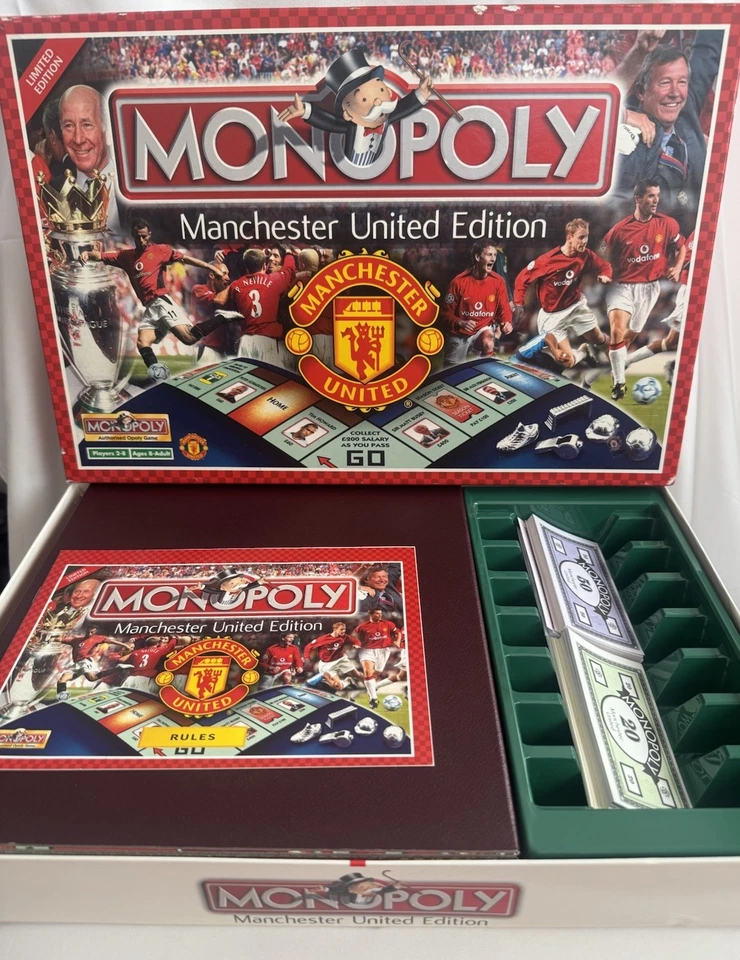Vintage 2003 Limited Edition Manchester United Monopoly Game 100% Complete - Image 1 of 3